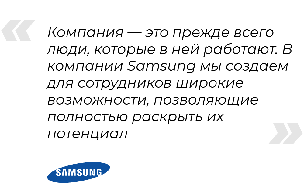 ценности Samsung